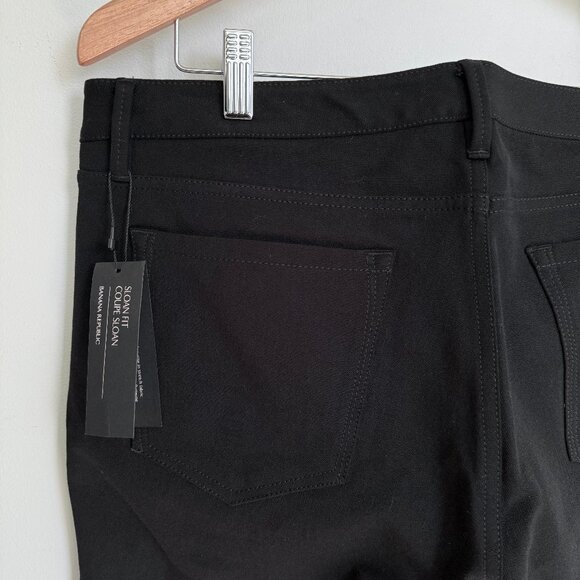 Banana Repbuclic Sloan Fit Zip Ankle Pant Balck - Picture 10 of 11